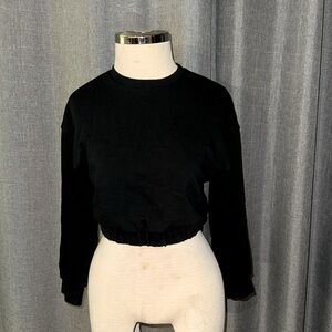 Zara cropped sweatshirt
